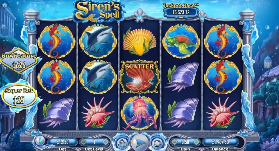 Siren’s Spell Slot Game Screenshot