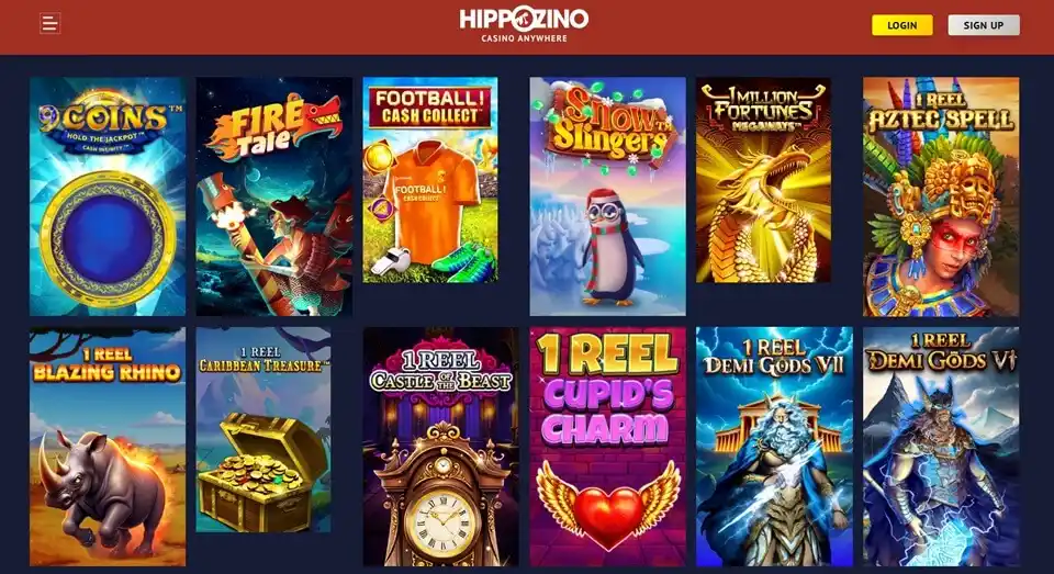 Hippozino Casino Games