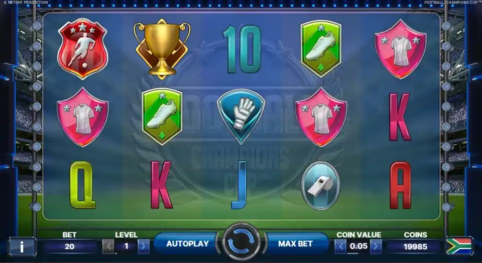 Football Champions Cup Slot Screenshot