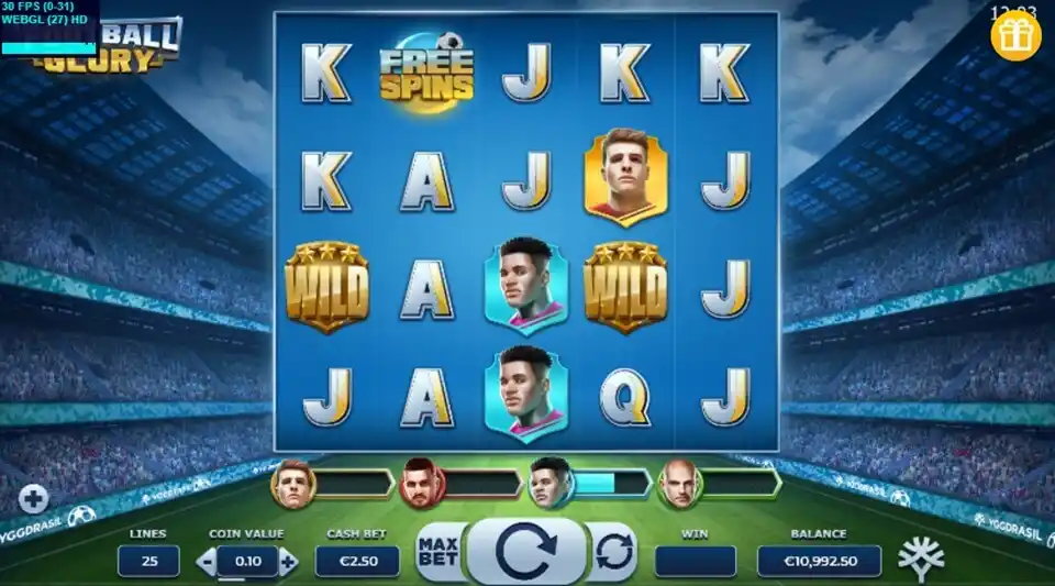 Football Glory Slot Screenshot