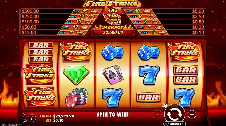 Fire Strike Slot Screenshot