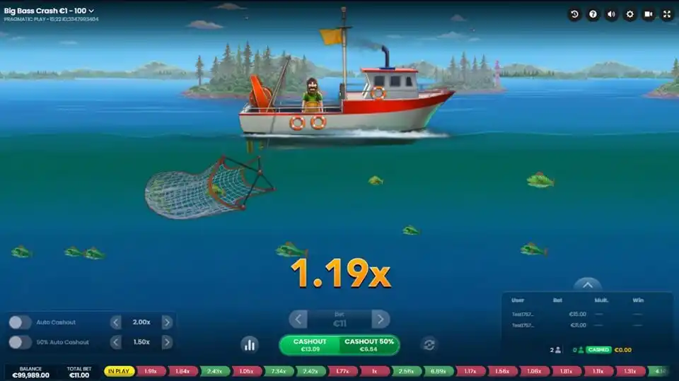 Big Bass Crash Game Screenshot