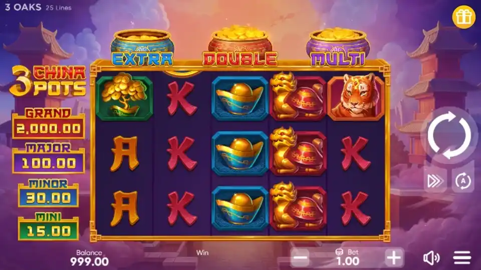 3 China Pots Slot Screenshot