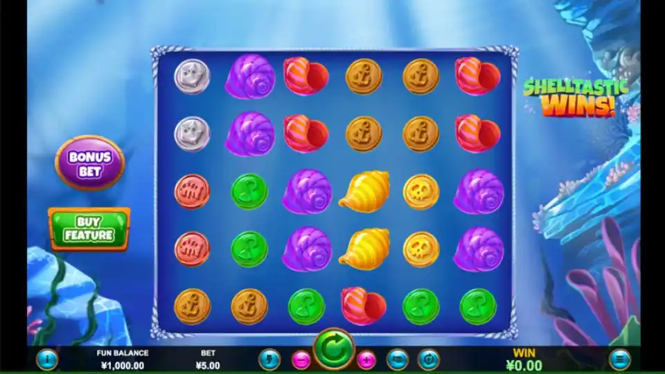 Shelltastic Wins slot screenshot