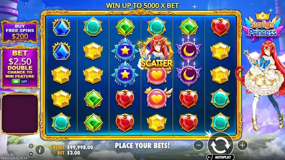 Starlight Princess Slot Screenshot