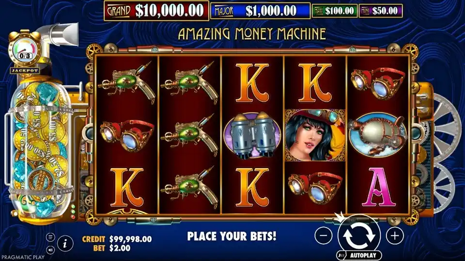 The Amazing Money Machine Slot Game Screenshot