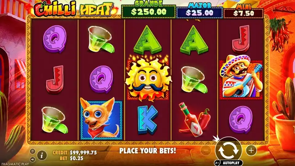 Chilli Heat Slot Game Screenshot