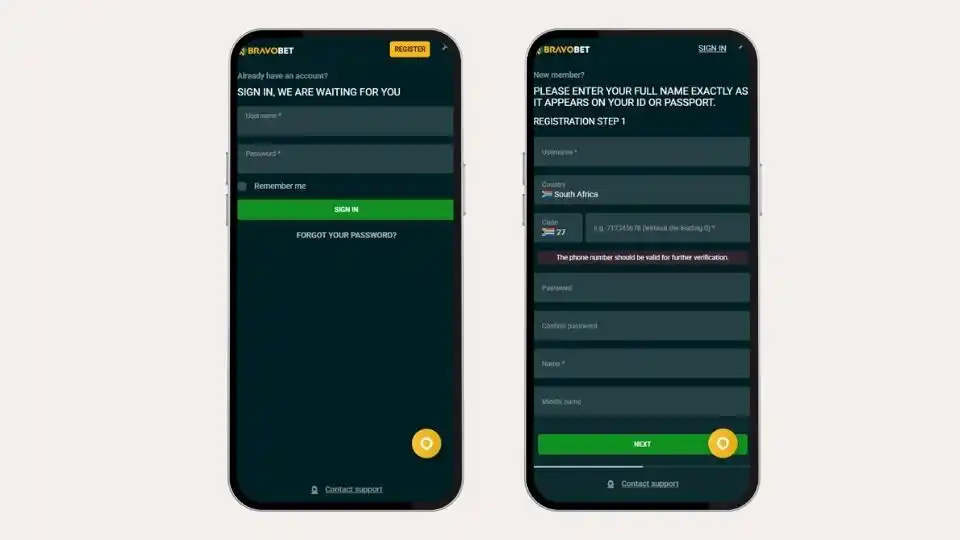 Bravobet Login