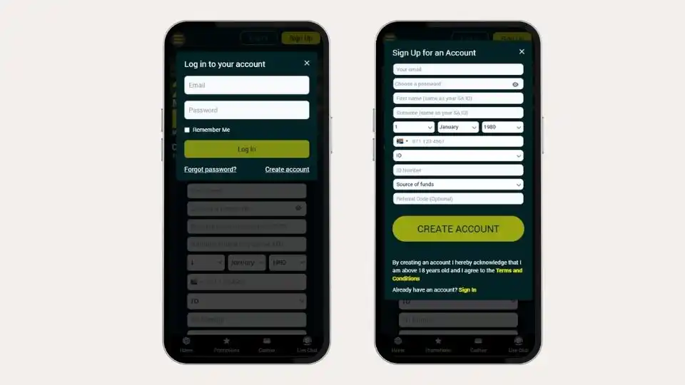 ZARbet Login
