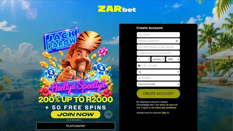 ZARbet Exclusive Welcome Bonus