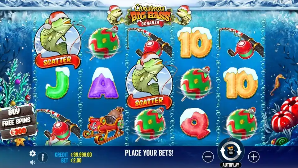 christmas big bass bonanza screenshot