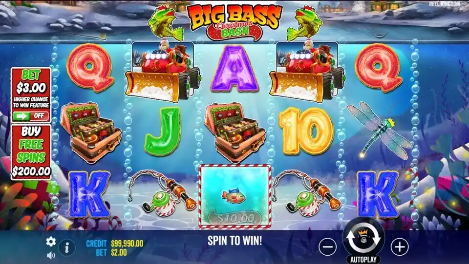 Big Bass Christmas Bash Game Screenshot