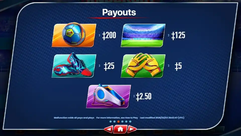 Knockout Football Rush Slot Payout