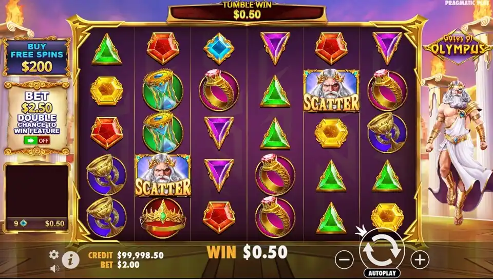 Gates of Olympus Slot Screenshot