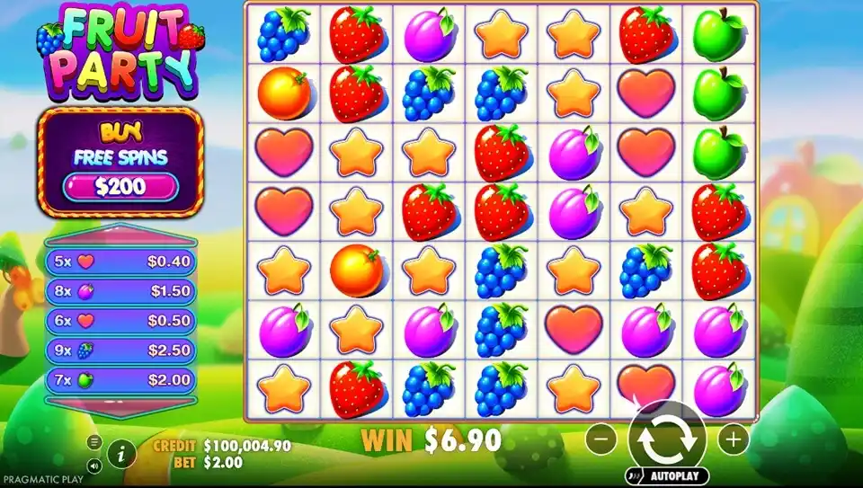 Fruit Party Slot Game screenshot