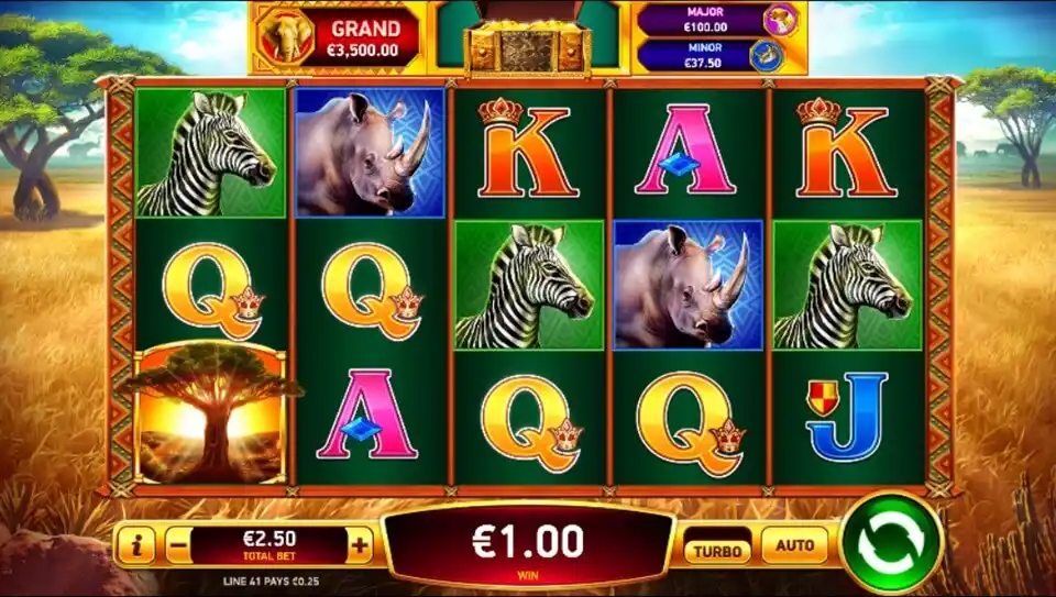 Elephant Stampede Slot Screenshot