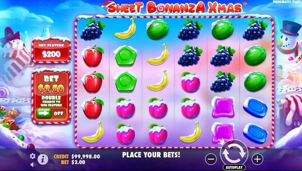 Sweet Bonanza Xmas Game Screenshot