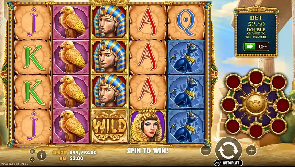 Eye of Cleopatra Slot Game Screenshot
