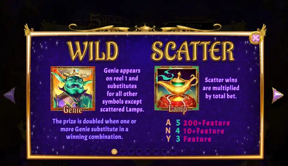 5 Wishes Slot Symbols