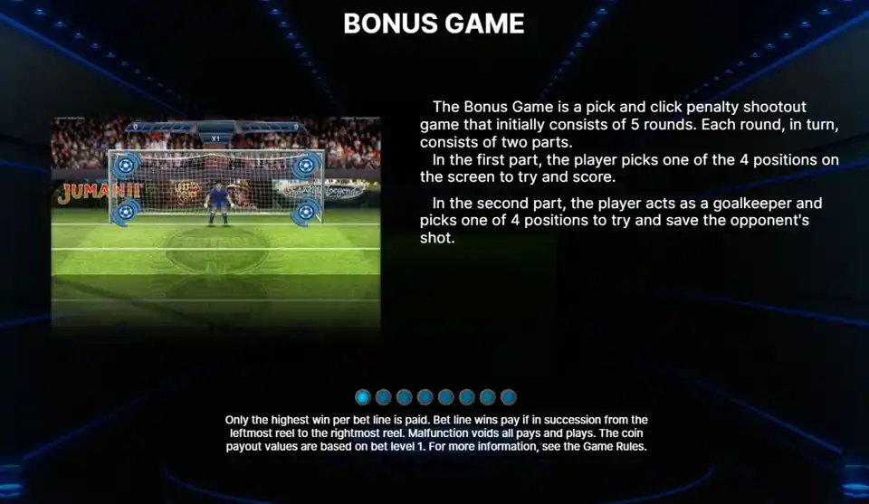 Football Champions Cup Slot Bonus Game