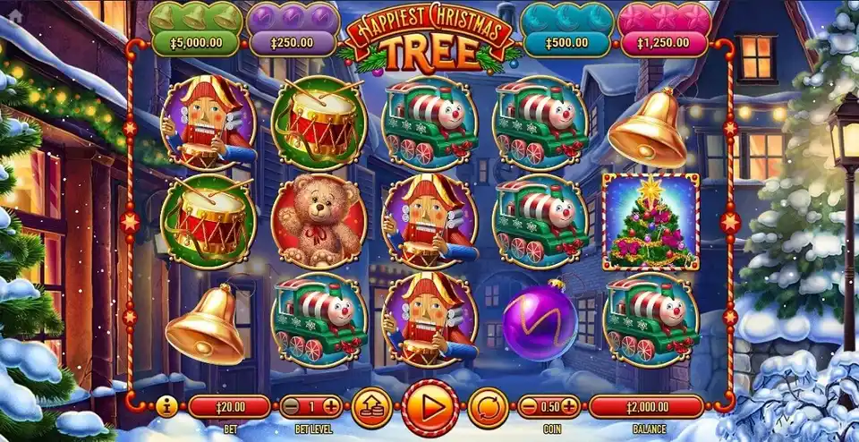 Happiest christmas tree slot screenshot