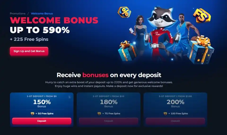 BetFury Welcome Bonus