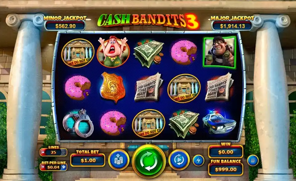 Cash Bandit 3 Slot Screenshot