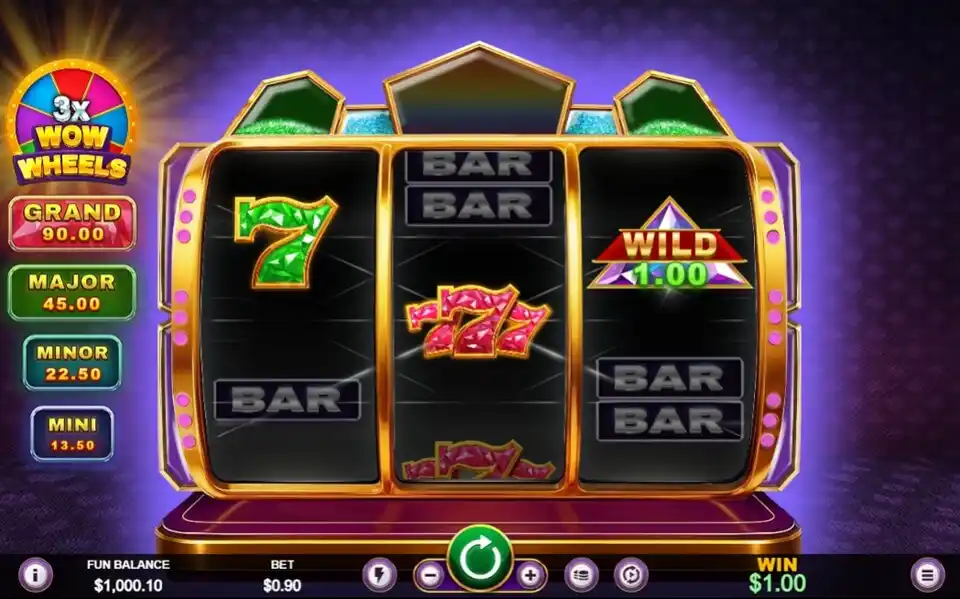 3x Wow Wheels Slot Screenshot
