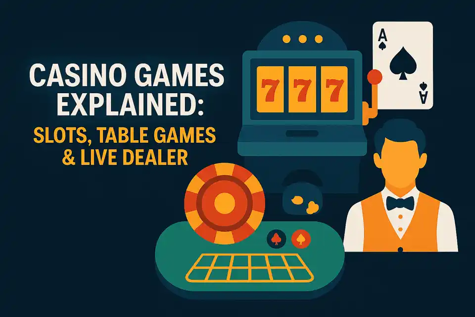 Casino Games Explained Slots, Table Games & Live Dealer