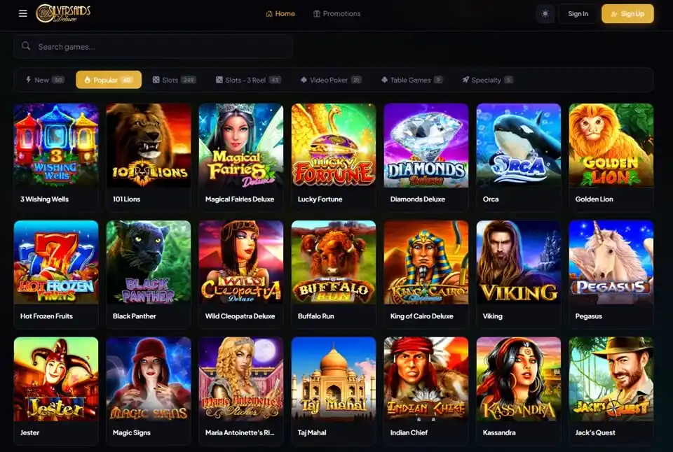 Silversands Deluxe Slots Games