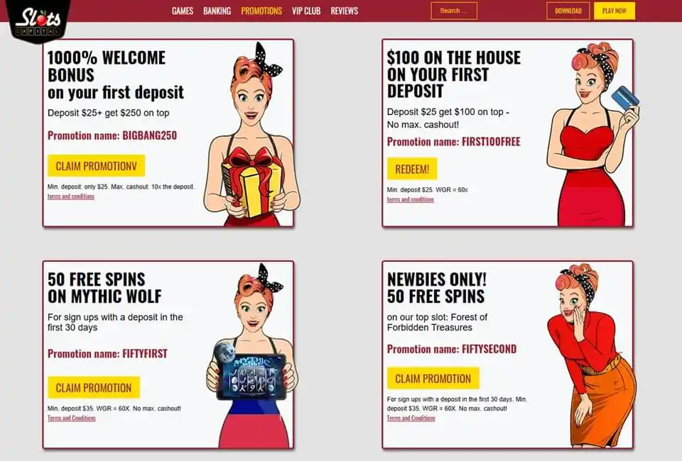 Slots Capital Bonuses