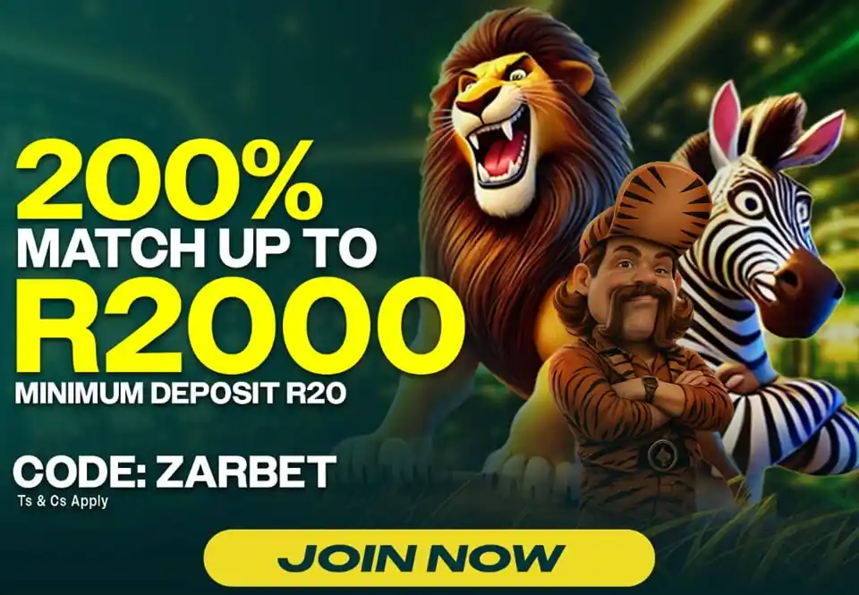 ZARbet 200 Welcome Bonus