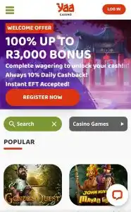 Yaa Casino Mobile