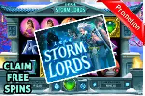 New Storm Lords Slots- Play Now With Free Spin Bonus